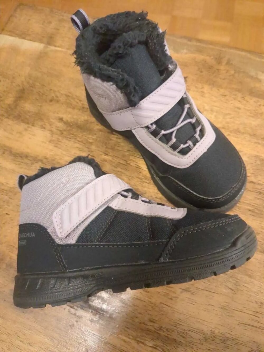 QUECHUA Kids’ Hook and Loop Waterproof Winter Boots - Size 9T